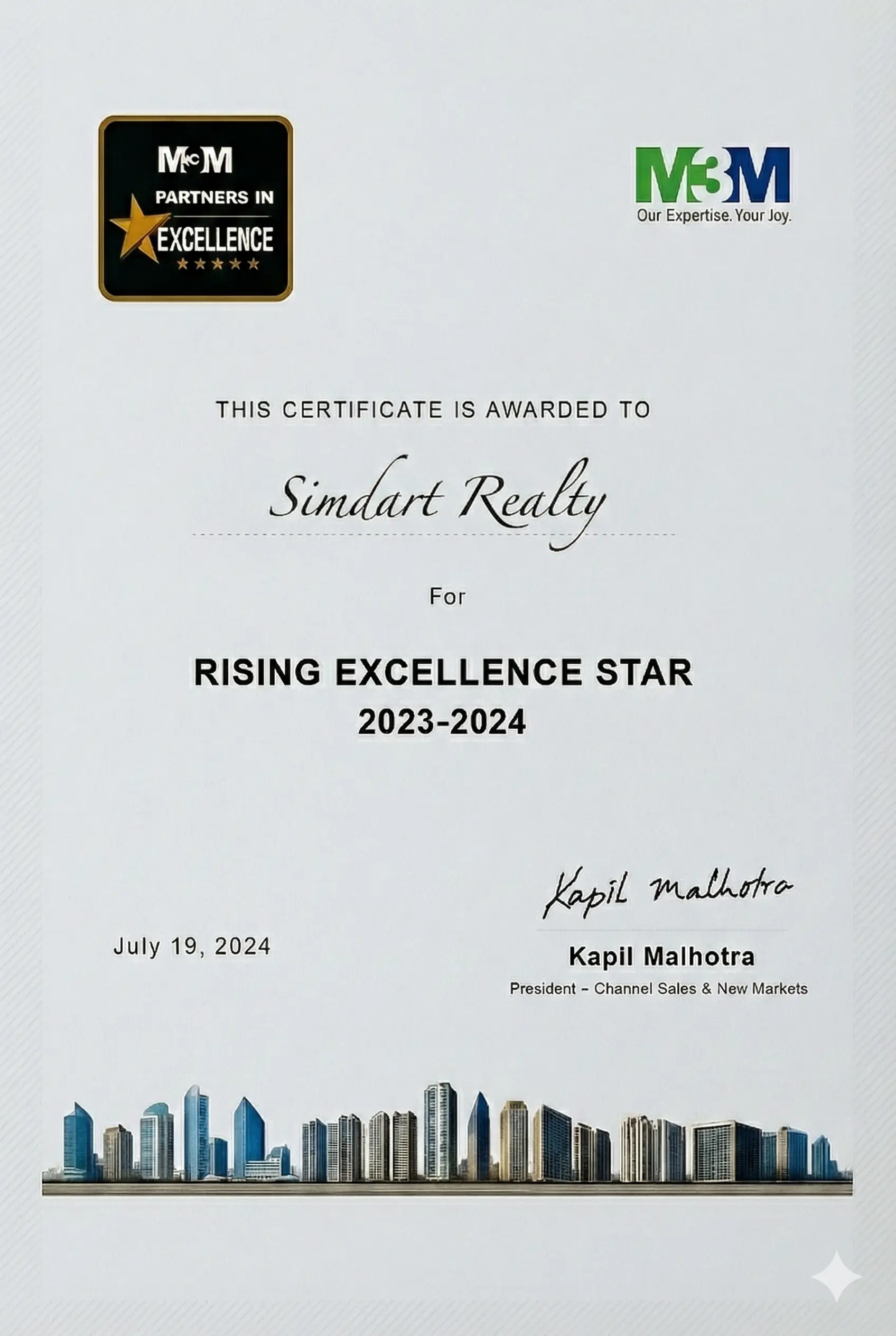 Strategic Partner Excellence Award