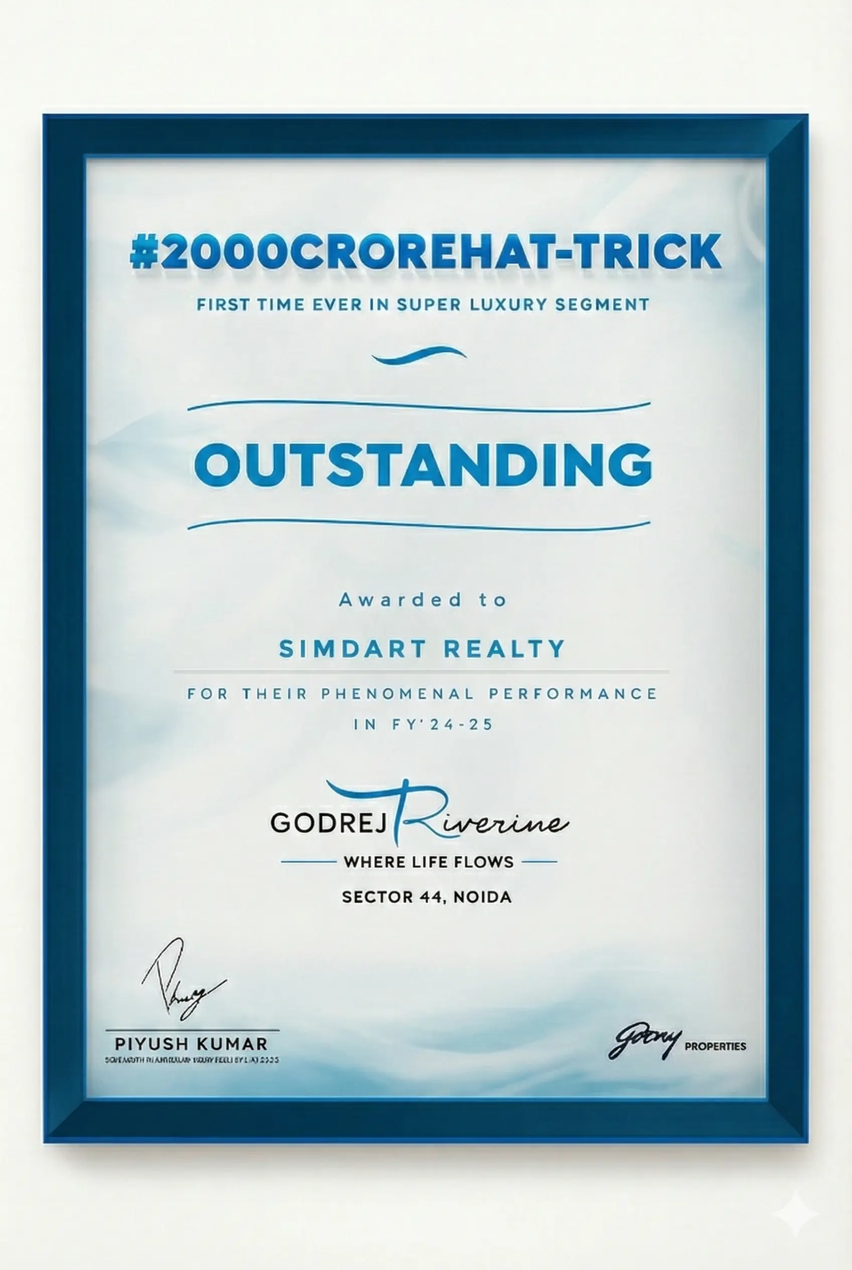 Best Sales Achievement Award Simdart